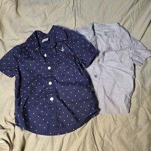 3/20$- 2 Button Down Baby Boy Shirts